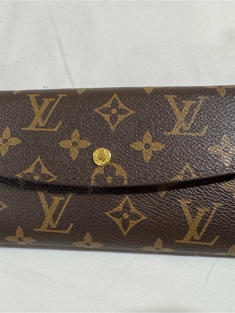 LV Monogram Continental Wallet in Brown with Gold Hardware